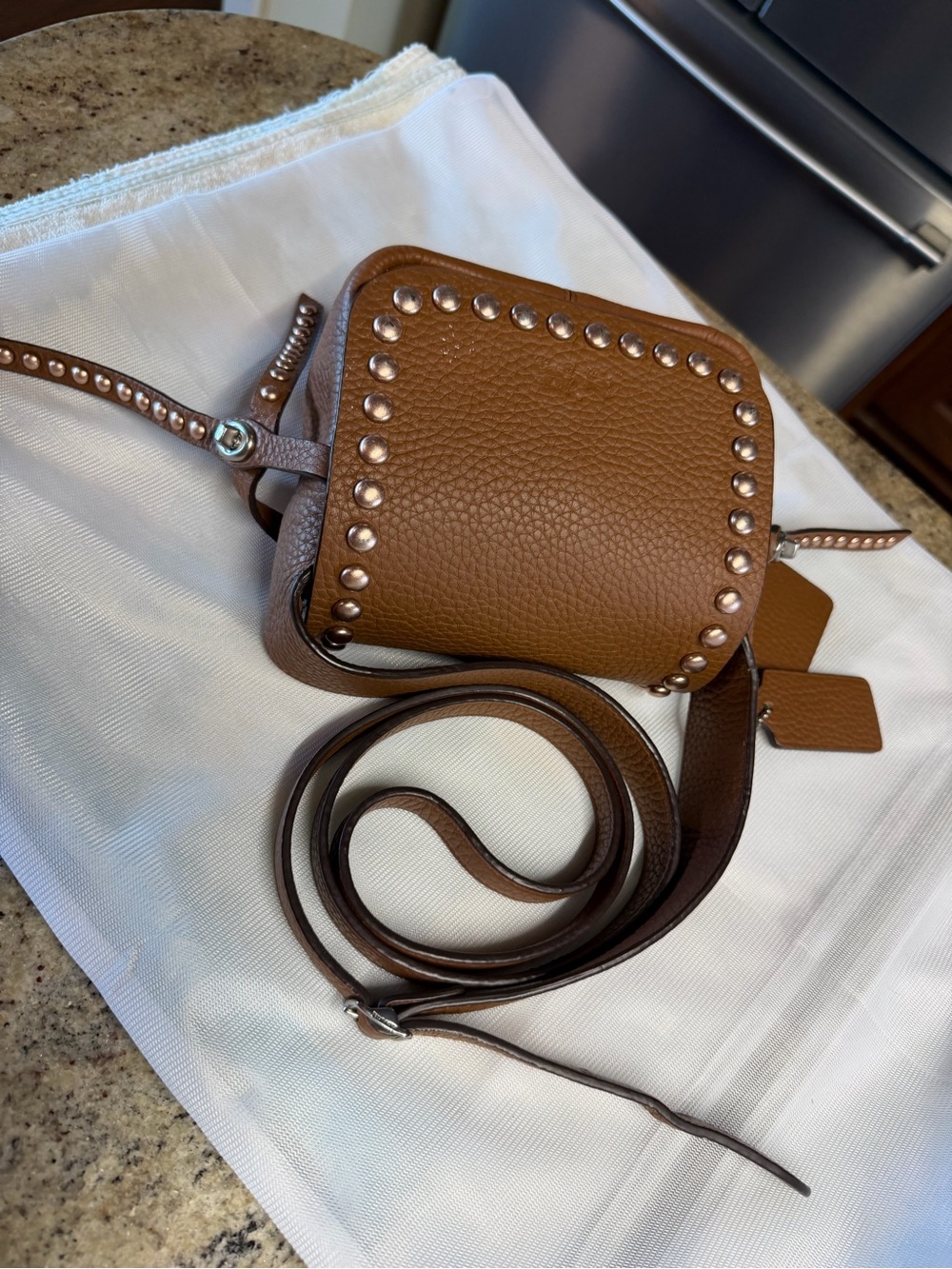 Authentic Coach Dakota Full Grain Cowhide Leather Purse Handbag - Picture 6 of 12
